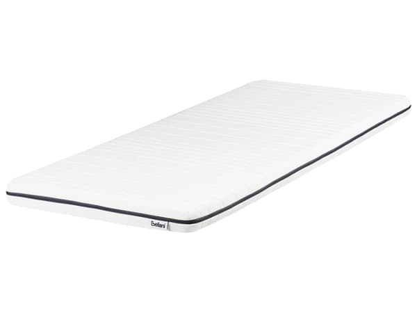 Skummadrass Vit Liten Enkel Storlek 80 x 200 cm Dragkedja Skydd Medelfast