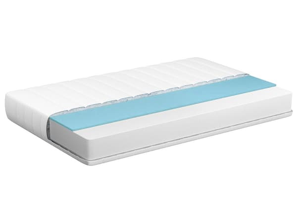 Madrass Memoryskum Vit Liten Enkel Storlek 90 x 200 cm Dragkedja Skydd Medelfast