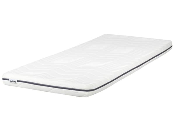 Madrass Memoryskum Vit Liten Enkel Storlek 90 x 200 cm Dragkedja Skydd Medelfast