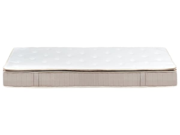Latex pocket springmadras Hvid Beige 90 x 200 cm Fast Aftageligt polyesterbetræk med lynlås Soveværelse Madras Enkeltseng