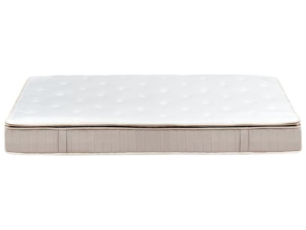 Latex pocket springmadras Hvid Beige 140 x 200 cm Fast Aftageligt polyesterbetræk med lynlås Soveværelse Madras Dobbeltseng