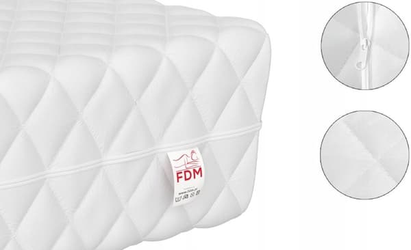 Anti-allergisk Kokosmåtte 90x200cm - Hypoallergen, Vaskbar Betræk, Naturlig Kokoslag til Sund Søvn