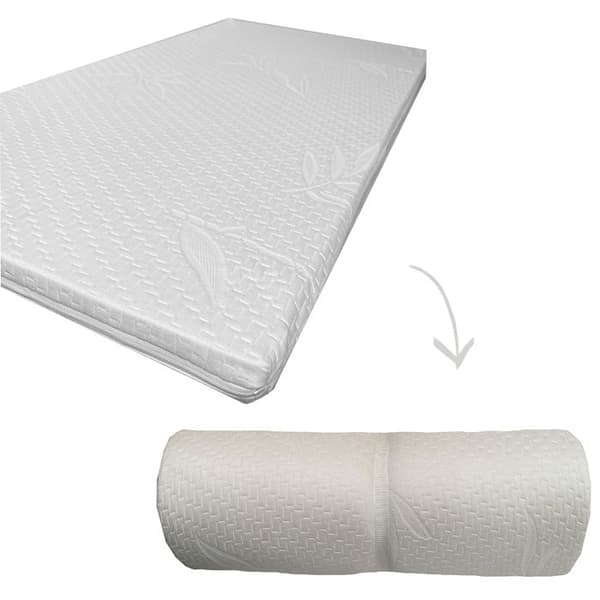 Reseväggsäng Coupey - Coupey - 60x120 cm tjocklek 3 cm - Skum - Fast - Vit