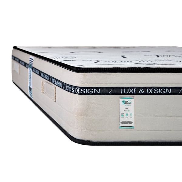 Madrass 140x190 cm, BestLuxe, 24 cm, minneskum, oberoende sovytor, sommar/vinter-sida