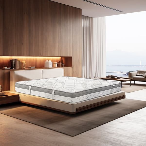 Madrass 140x190 cm, ViscoPlus, 26cm, formminne, fast, oberoende sovande, sommar/vintersida