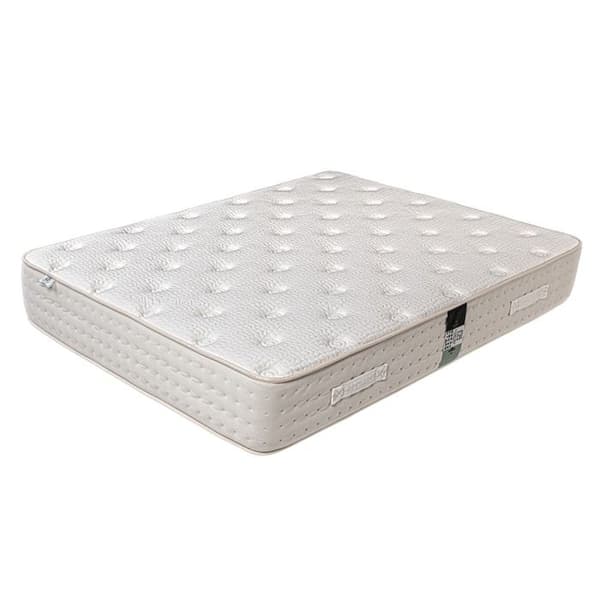 Madrass 140x190 cm, Purlux, 26 cm, latex, oberoende liggkomfort, sommar/vinter-sida + 2 Kuddar