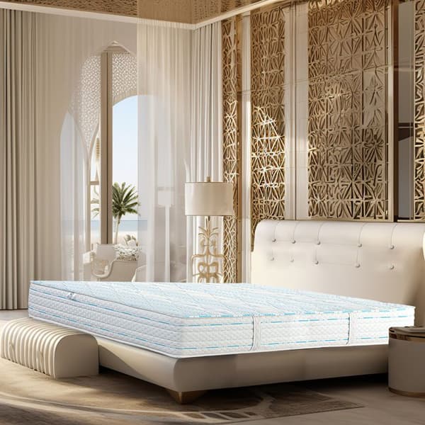 Madrass 160x200 cm, Royal Dream, 24 cm, minnesskum, fast, oberoende sovytor, sommar/vinter sida