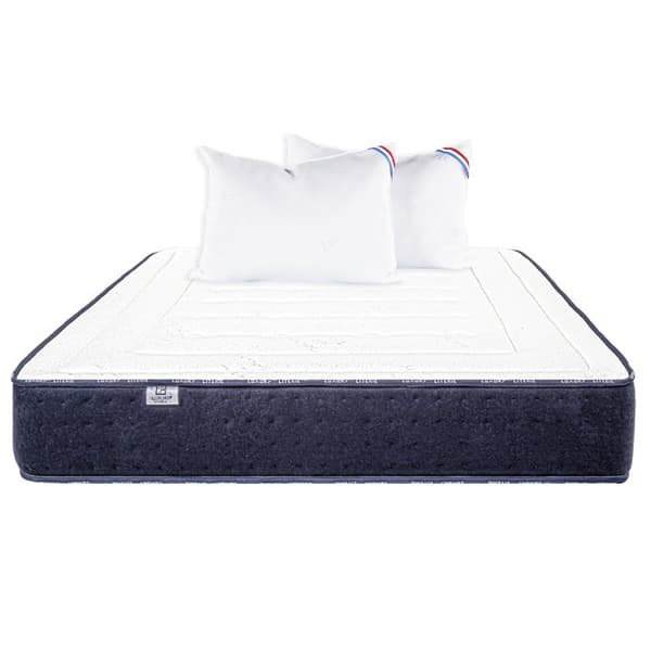 Madrass 180x200 cm, Nuage, 24 cm, memory foam, medium fast, sommar/vintersida + 2 kuddar