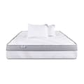 Miniatyrbild 1 av 4: Madrass 140x190 cm, ViscoPlus, 26 cm, memory foam, fast, sommar/vintersida + 2 kuddar