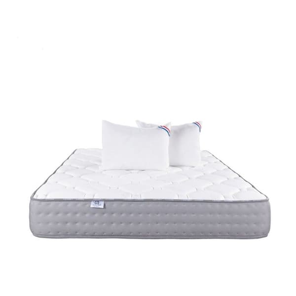 Madrass 160x200 cm, Zen, 20 cm, memory foam, fast, sommar/vintersida + 2 kuddar