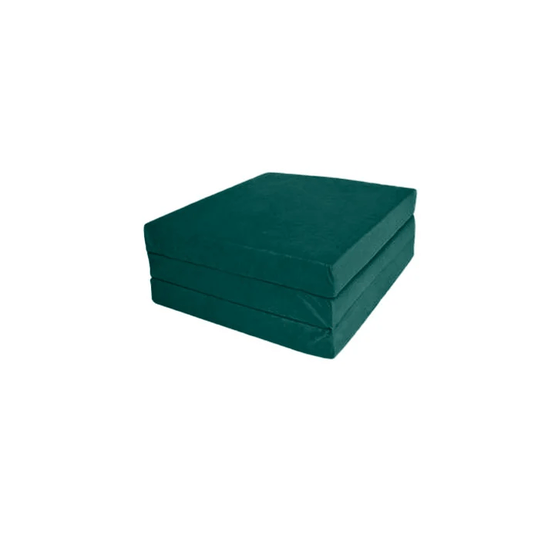 Extra Tjock Gästmadrass - Grön - Campingmadrass - Resemadrass - Hopfällbar Madrass - 195 X 80 X 15 Cm
