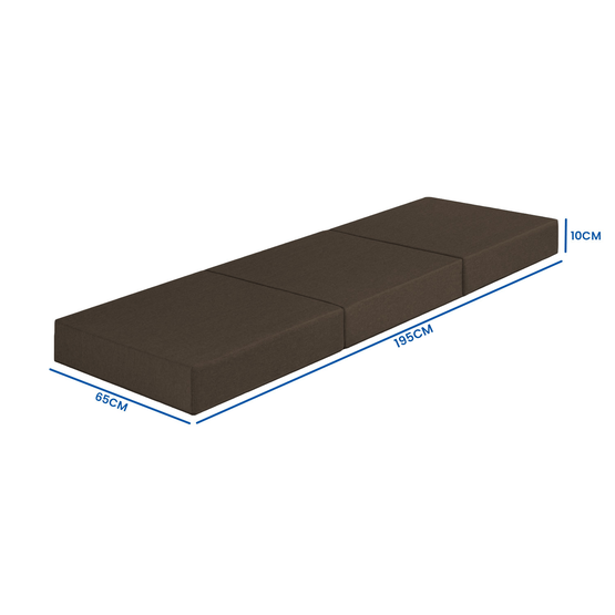 Hopfällbar Madrass - 195X65X10 Cm - Campingmadrass