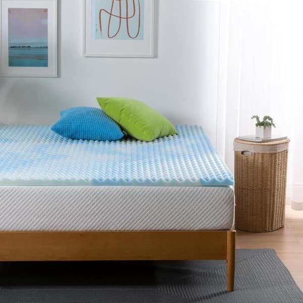 Surmatelas Zinus 140x190 cm - Swirl Cooling Gel-madrass i memoryskum