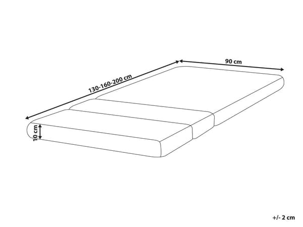 Skummadrass for uttrekkbar seng Hvit 90 x 130/160/200 cm Medium fasthet PU-skum Avtakbart trekk Barneseng Soverom
