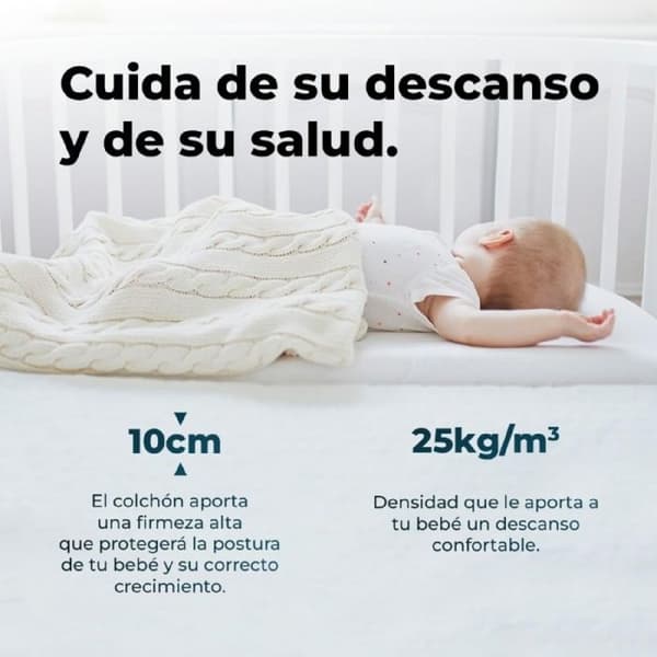 Cecotec Spjälsäng Matelas Flow BabyPure