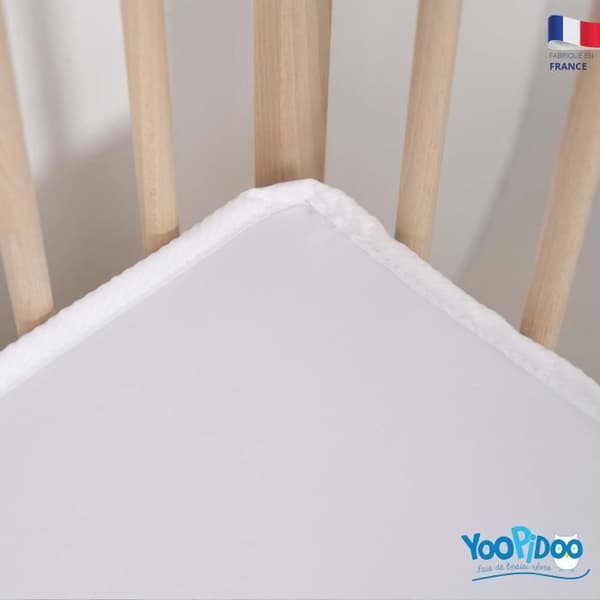 Yoopidoo - Spjälsäng Madrass Basic - 60x120 cm - Bekväm - Utan kemisk behandling - Oeko Tex® - Fransk tillverkning
