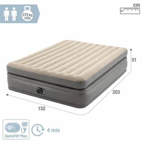 Oppustelig madras Intex Queen Comfort Elevated 152 x 51 x 203 cm