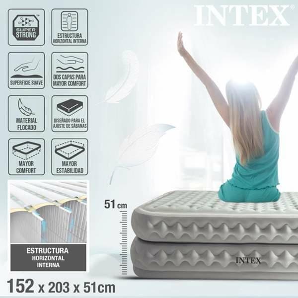 Oppustelig madras Intex 152 x 203 x 51 cm 272 kg