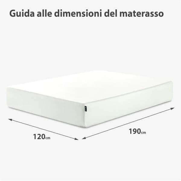 Zinus 25,4 cm Minnesskum Madrass med Kylande Grönt Te Gel