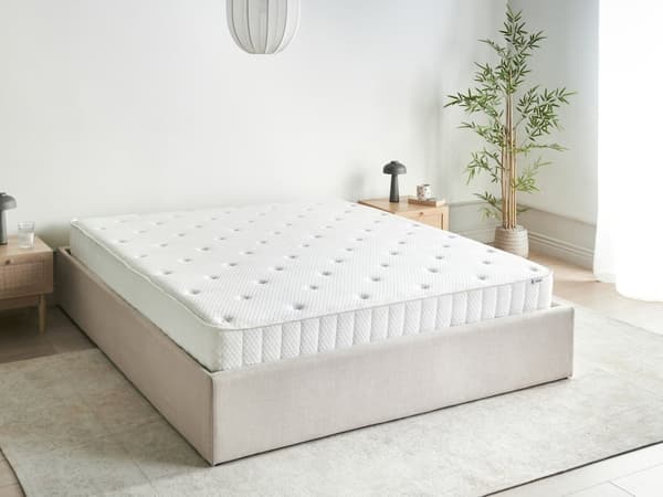 Madras Hvidt Stof 160 x 200 cm 2 Pers Blød Trykaflastende Seng Skummadras til Seng i Allergivenlig Medium Hård Soveværelse Tilbehør God Søvn