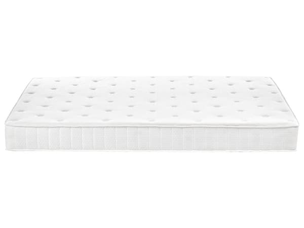 Madras Hvidt Stof 160 x 200 cm 2 Pers Blød Trykaflastende Seng Skummadras til Seng i Allergivenlig Medium Hård Soveværelse Tilbehør God Søvn