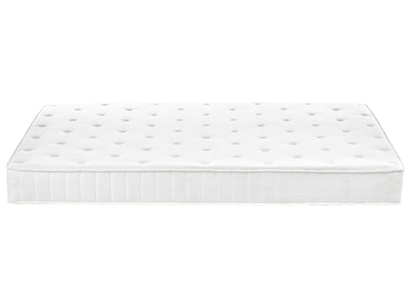 Dobbeltsidig Madrass Hvit Stoff 160 x 200 cm Medium Hard Allergivennlig