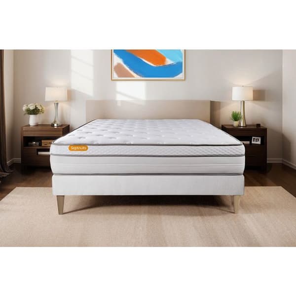 Madrass 200x200 cm Pocketfjädrar och Memory foam - Memo Luxe