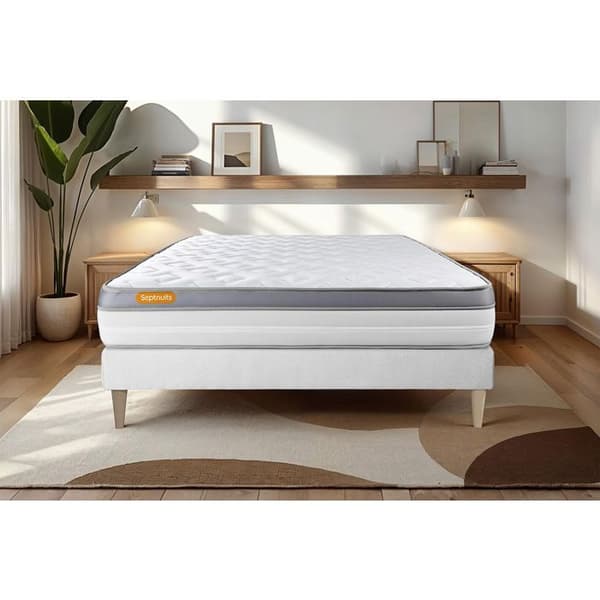 Matta Skum 180x200 Memo zen - 26 cm - Fast - 5 komfortzoner - Septnätter