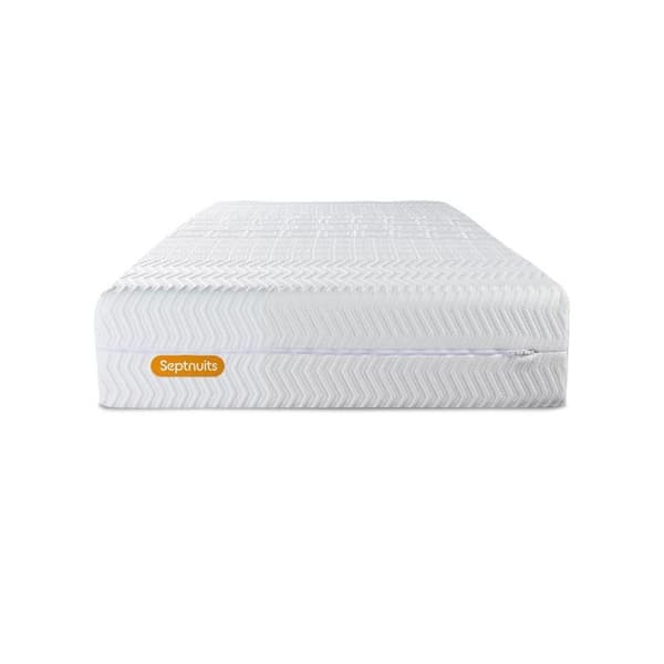 Madrass 90x200 cm Memo bio Formminne - tjocklek 26 cm - Balanserad - 5 komfortzoner - Septnuits