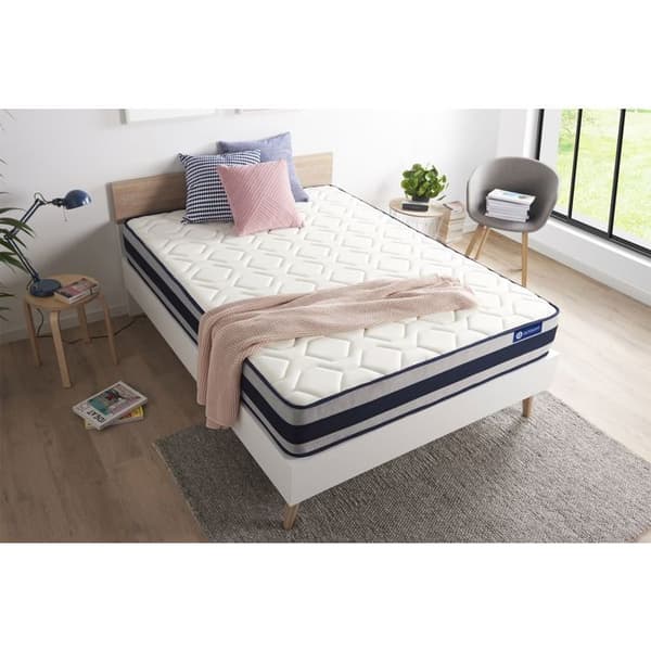 Madrass 90x200 cm Actilatex ergo Latex och minnesskum - tjocklek 24 cm - Fast - 5 komfortzoner