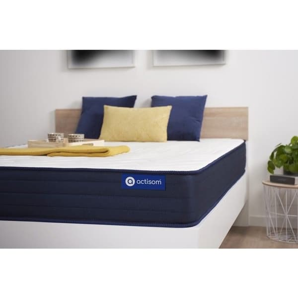 ACTISOM Madrass 120x200 cm Latex och Minnesskum 5 zoner av komfort 120 x tjocklek 200 cm