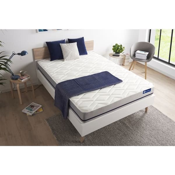 Madrass 200x200 Actilatex mjuk latex och minnesskum - 20 cm - Medium-fast - 3 komfortzoner