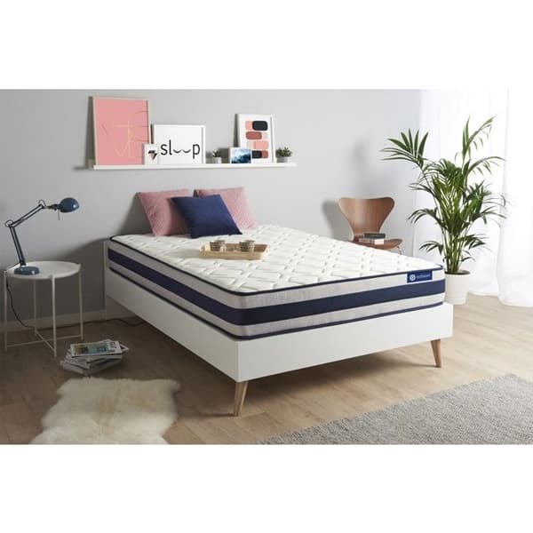 Madrass 200x200 cm Actimemo ergo Minnesskum - tjocklek 24 cm - Fast - 5 komfortzoner