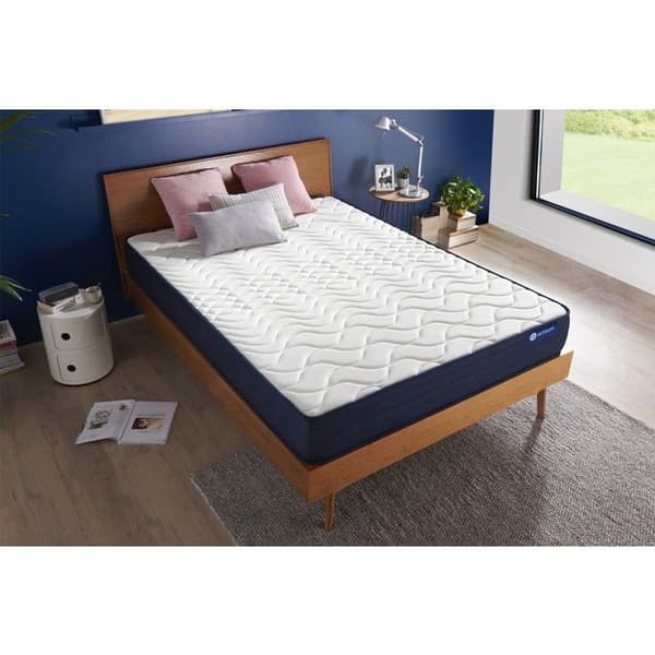 Madrass 180x200 Actiflex liv Fjädrar i påse och minnesskum - 22 cm - Mycket fast - 5 komfortzoner