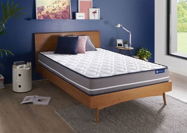 Madrass 160x200 cm Actiflex ren spröda pocketfjädrar - tjocklek 20 cm - Fast - 3 komfortzoner