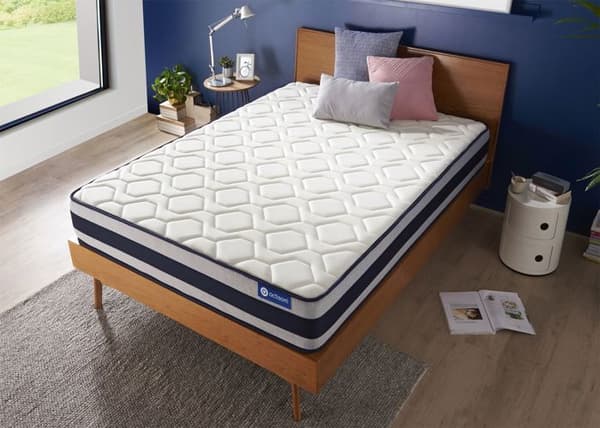 Madrass 180x220 cm Fjädrar inslagna och Minnesskum - Actiflex Ergo