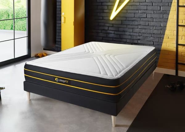 Madrass 135x190 cm Minnesskum och Mikrofjädrar i påse - Ultra