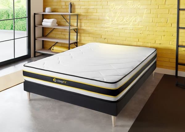 Madrass 160x220 cm Fjädrar i påse och Memory Foam - Flexy