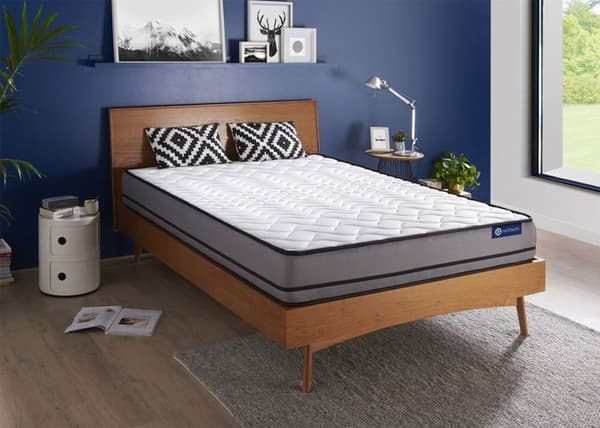 Madrass 140x200 cm Actiflex night Påsatt fjädring - tjocklek 20 cm - Mycket fast - 3 komfortzoner