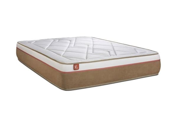 Madrass LE SOYEUX 140x200cm Fjädrar i påse + Memory foam BioVisco - Tjocklek 24cm