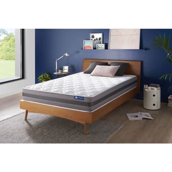 Madrass 180x200 Actiflex relax Fjädrar i påsar och minnesform - 24 cm - Medium-fast - 5 komfortzoner