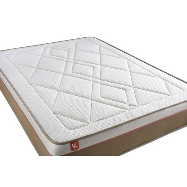 Madrass LE SOYEUX 160x200cm Pocketfjädrar + BioVisco-minnesform - Tjocklek 24cm