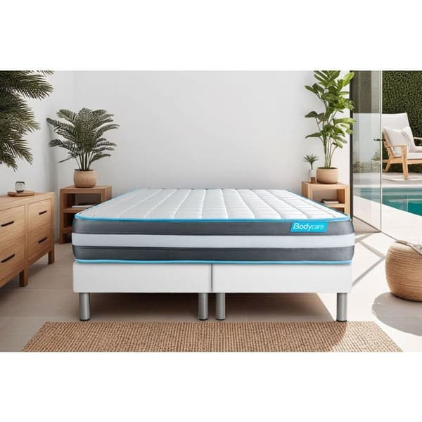 Madrass med minnesskum BODYFORM - BODY CARE - 180x200 cm - fast - 3 komfortzoner