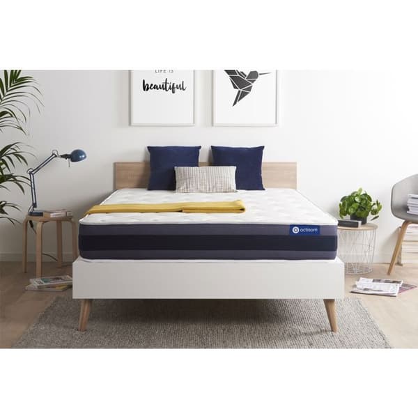 Madrass 160x200 Actilatex morpho Latex och minnesskum - 24 cm - Balancerat - 5 komfortzoner