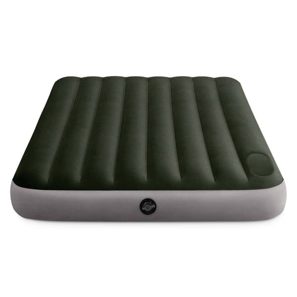 Uppblåsbar madrass 191x137x25 cm med inbyggd fotpump INTEX 64762