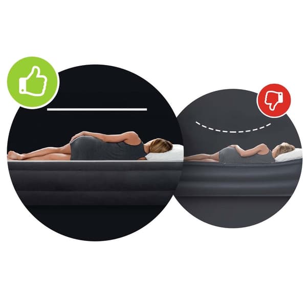 Uppblåsbar madrass 191x76x25 cm singel INTEX 64106