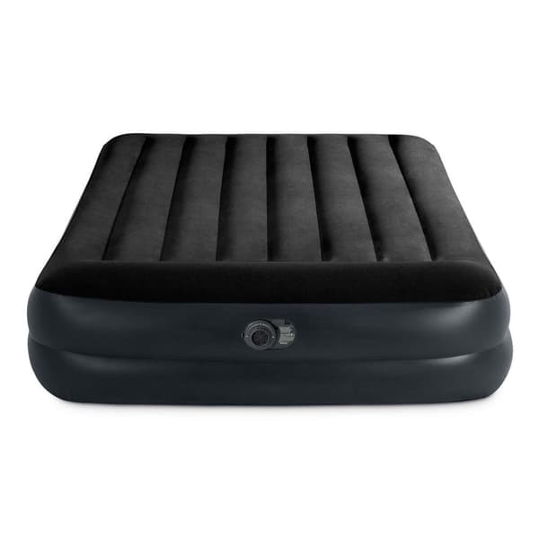 Oppustelig madras 203x152x42 cm med indbygget elektrisk pumpe INTEX 64124