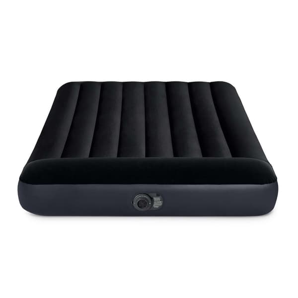 Oppustelig madras 203x152x25 cm med indbygget elektrisk pumpe INTEX 64150