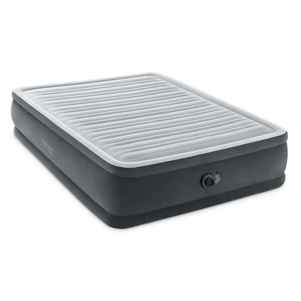 Oppustelig madras 203x152x46 cm med indbygget elektrisk pumpe INTEX 64414ND