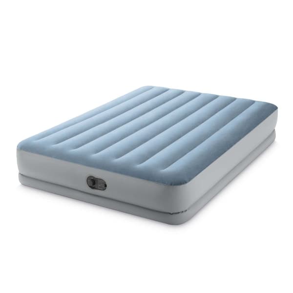 Oppustelig madras 203x152x36 cm med indbygget elektrisk pumpe INTEX 64159